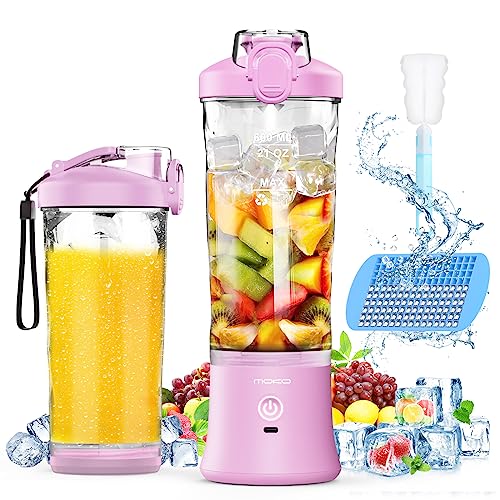 Personal Blender USB Rechargeable with 6 Blades, BRA Free, for Kitchen Sports Travel and Outdoors