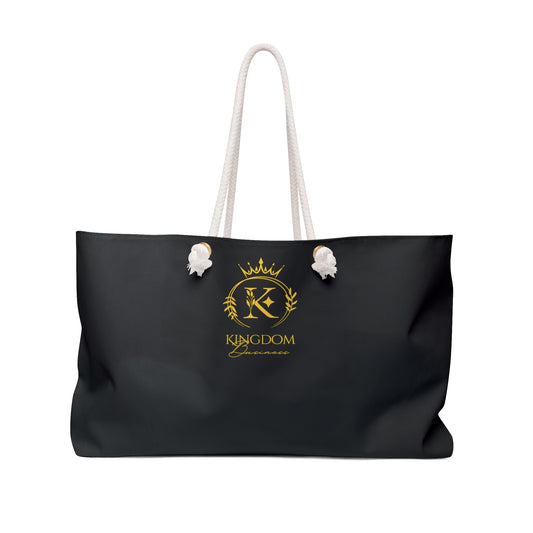 Black "Kingdom Business" Weekender Bag